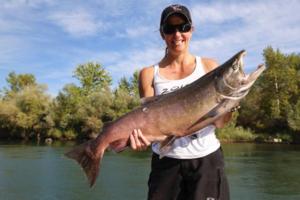 Kristy S. - King Salmon Sacramento River, SC2 Outdoors Fishing